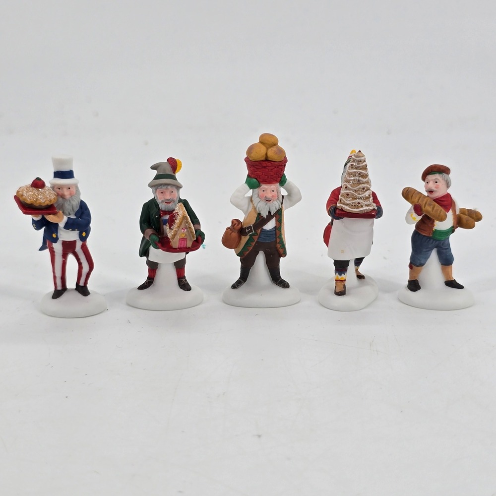 Dept 56 Early Rising Elves Heritage Village Porcelain Figurines‎ Set of 5 *